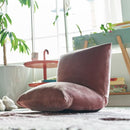 座椅子 コンパクト おしゃれ 無地 グレー ピンク かわいい 厚み ボリューム ボリューミー 折りたたみ 折り畳み 座いす チェア 椅子 イス シンプル 【納期B】【azm-rkc-327】