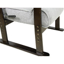 座椅子 リラックスチェア 肘付き ひじ掛け リクライニングチェアー ハイバック 頭 ゆったり 肘つき イス 高級感 おしゃれ レトロ シンプル 北欧 和風 高さ調節 【納期A】【azm-rkc-38gy】