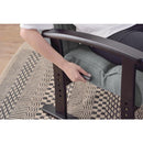 座椅子 リラックスチェア 肘付き ひじ掛け リクライニングチェアー ハイバック 頭 ゆったり 肘つき イス 高級感 おしゃれ レトロ シンプル 北欧 和風 高さ調節 【納期A】【azm-rkc-38gy】