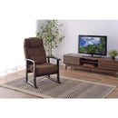 座椅子 リラックスチェア 肘付き ひじ掛け リクライニングチェアー ハイバック 頭 ゆったり 肘つき イス 高級感 おしゃれ レトロ シンプル 北欧 和風 高さ調節 【納期A】【azm-rkc-38gy】