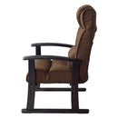 座椅子 リラックスチェア 肘付き ひじ掛け リクライニングチェアー ハイバック 頭 ゆったり 肘つき イス 高級感 おしゃれ レトロ シンプル 北欧 和風 高さ調節 【納期A】【azm-rkc-38gy】