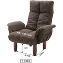 パーソナルチェア 北欧家具 リクライニング 脚付きパーソナルチェア 脚つき座椅子 座椅子 高脚 【納期A】【azm-rkc-39br】