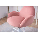 デスクチェア 椅子 オフィスチェア かわいい ガーリー フェミニン 女の子 女子 デザイン 丸み コロンとした キャスター付き 背もたれ 昇降式 回転式 【納期B】【azm-rkc-401】