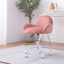 デスクチェア 椅子 オフィスチェア かわいい ガーリー フェミニン 女の子 女子 デザイン 丸み コロンとした キャスター付き 背もたれ 昇降式 回転式 【納期B】【azm-rkc-401】