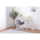 デスクチェア 椅子 オフィスチェア かわいい ガーリー フェミニン 女の子 女子 デザイン 丸み コロンとした キャスター付き 背もたれ 昇降式 回転式 【納期B】【azm-rkc-401】