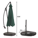 ガーデンパラソル 大型 庭 日よけ オーニング 角度調整 サンシェード 自立式 【納期A】【azm-rkc-529】