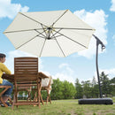 ガーデンパラソル 大型 庭 日よけ オーニング 角度調整 サンシェード 自立式 【納期A】【azm-rkc-529】