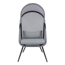 折りたたみチェア 折り畳み チェアー リビング 屋内 屋外 アウトドア キャンプ 庭 ガーデニング テラス ベランダ 屋上 グランピング 椅子 屋根付き クッション 【納期A】【azm-rkc-539】