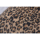 座椅子 コンパクト おしゃれ ひょう柄 豹柄 ヒョウ柄 レオパード ギャル系 インテリア かわいい 厚み ボリューム ボリューミー 折りたたみ 折り畳み アニマル柄 【納期B】【azm-rkc-727】