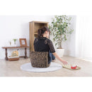 座椅子 コンパクト おしゃれ ひょう柄 豹柄 ヒョウ柄 レオパード ギャル系 インテリア かわいい 厚み ボリューム ボリューミー 折りたたみ 折り畳み アニマル柄 【納期B】【azm-rkc-727】