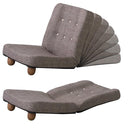 座椅子 フロアソファ 1人掛け 一人用 脚つき 天然木 ローソファ リクライニング ハイバック おしゃれ かわいい 北欧 ワンルーム 一人暮らし リビング 【納期A】【azm-rkc-930】