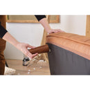 ソファ 2人掛け 脚 取り外し可能 ローソファ フルフラット 水平 シンプル デニム地 フェイクレザー アメリカン おしゃれ 使いやすい 【納期A】【azm-rkc-938】