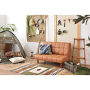 ソファ 2人掛け 脚 取り外し可能 ローソファ フルフラット 水平 シンプル デニム地 フェイクレザー アメリカン おしゃれ 使いやすい 【納期A】【azm-rkc-938】