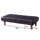 ベンチ ロータイプ 脚 取り外し ソフトレザー おしゃれ シンプル 玄関 リビング オフィス 【納期A】【azm-rkc-939lbr】