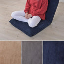 座椅子 折りたたみ 2つ折り フロアーチェアー コンパクト 無地 コーデュロイ リビング リクライナー 【納期A】【azm-rkc-942】