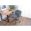 デスクチェア おしゃれ カウンターチェア キャスター付き スツール 背もたれ 回転式 昇降式 高さ調節 パソコンチェア 高級感 オフィスチェア 椅子 コーデュロイ 【納期A】【azm-rol-300bl】