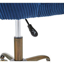 デスクチェア おしゃれ カウンターチェア キャスター付き スツール 背もたれ 回転式 昇降式 高さ調節 パソコンチェア 高級感 オフィスチェア 椅子 コーデュロイ 【納期A】【azm-rol-300bl】