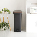 ゴミ箱 約30L ごみ箱 おしゃれ キャスター付き 日本製 ペダル式 分別 蓋つき ふた フタ スリム キッチン リビング スタイリッシュ インテリア 【納期B】【azm-rsd-621】