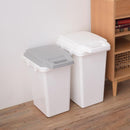 ゴミ箱 33リットル ごみ箱 SIAA 抗菌 日本製 取っ手付き 白 ホワイト 蓋 フタ キッチン リビング シンプル デザイン 防汚 【納期B】【azm-rsd-74】
