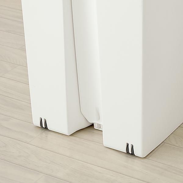 ゴミ箱 20リットル 20L ごみ箱 白 ホワイト 黒 ブラック カウンター下 棚下 省スペース 抗菌 防菌 日本製 国産 コンパクト ペダル式 足 おしゃれ 【納期B】【azm-rsd-76】