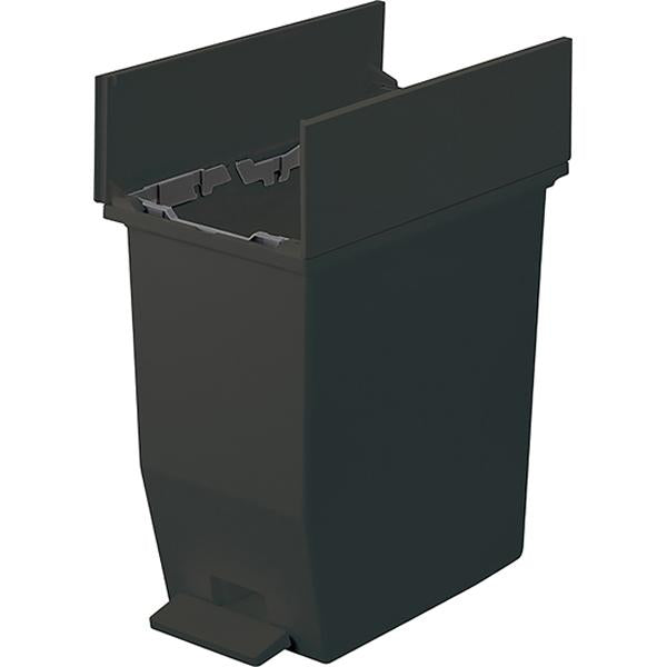 ゴミ箱 20リットル 20L ごみ箱 白 ホワイト 黒 ブラック カウンター下 棚下 省スペース 抗菌 防菌 日本製 国産 コンパクト ペダル式 足 おしゃれ 【納期B】【azm-rsd-76】