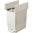 ゴミ箱 20リットル 20L ごみ箱 白 ホワイト 黒 ブラック カウンター下 棚下 省スペース 抗菌 防菌 日本製 国産 コンパクト ペダル式 足 おしゃれ 【納期B】【azm-rsd-76】