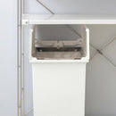 ゴミ箱 20リットル 20L ごみ箱 白 ホワイト 黒 ブラック カウンター下 棚下 省スペース 抗菌 防菌 日本製 国産 コンパクト ペダル式 足 おしゃれ 【納期B】【azm-rsd-76】