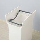 ゴミ箱 35リットル 35L ごみ箱 カウンター下 戸棚下 省スペース 抗菌 防菌 日本製 白 ホワイト 黒 ブラック コンパクト ペダル 使いやすい 置きやすい おしゃれ 【納期B】【azm-rsd-77】