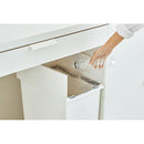 ゴミ箱 45リットル 45L ごみ箱 ペダル式 足 両開き キッチンカウンター下 棚下 省スペース コンパクト 抗菌 防菌 日本製 国産 白 ホワイト 黒 ブラック 【納期B】【azm-rsd-78】