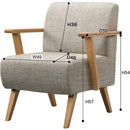 1人掛け椅子 家庭用 リビング 1人掛け椅子脚付き 椅子 リビングチェア 家庭用チェア シンプル 北欧 【納期A】【azm-rto-741】