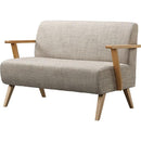 二人掛けソファ リビング リビングソファ 北欧ソファ 北欧デザイン 天然木 おしゃれ 厚み 【納期A】【azm-rto-742】