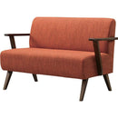 二人掛けソファ リビング リビングソファ 北欧ソファ 北欧デザイン 天然木 おしゃれ 厚み 【納期A】【azm-rto-742】