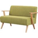 二人掛けソファ リビング リビングソファ 北欧ソファ 北欧デザイン 天然木 おしゃれ 厚み 【納期A】【azm-rto-742】