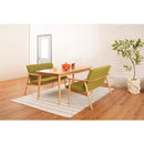 ソファ 二人掛け 2人用 北欧 おしゃれ 肘掛け ひじ付き シンプル グリーン 緑 ベージュ ファブリックソファ 天然木製 脚 リビング ソファー ナチュラル 【納期A】【azm-rto-882】