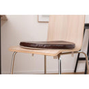 チェアマット 座布団 チェアシート クッションシート おしゃれ 円形 丸型 レザー 革 ラウンド サークル レトロ 高級感 クッション性 オフィス モダン 事務所 【納期B】【azm-sc-10】