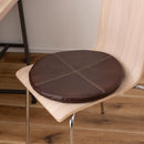 チェアマット 座布団 チェアシート クッションシート おしゃれ 円形 丸型 レザー 革 ラウンド サークル レトロ 高級感 クッション性 オフィス モダン 事務所 【納期B】【azm-sc-10】