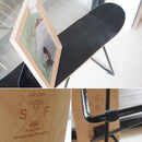 スツール 椅子 腰掛け チェア スケボー型 デザイン スケボー モチーフ スケートボード型 スチール脚 カジュアル おしゃれ インテリア アメリカン かっこいい 【納期A】【azm-sf-201】