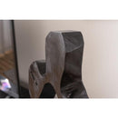 ガラスオブジェ おしゃれ テラリウム アクアリウム 水槽 熱帯魚 花瓶 プランター 木製 ガラス製 アート 置き物 インテリア ブラック 黒 装飾 コケリウム 個性的 【納期B】【azm-sly-31】