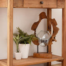 ガラスオブジェ おしゃれ テラリウム アクアリウム 水槽 熱帯魚 花瓶 プランター 木製 ガラス製 アート 置き物 インテリア ブラック 黒 装飾 コケリウム 個性的 【納期B】【azm-sly-31】