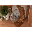 ガラスオブジェ おしゃれ テラリウム アクアリウム 水槽 熱帯魚 花瓶 プランター 木製 ガラス製 アート 置き物 インテリア ブラック 黒 装飾 コケリウム 個性的 【納期B】【azm-sly-31】