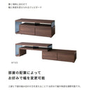 TVボード 変形 伸縮型 テレビボード 北欧 モダン 伸縮 ローボード テレビ台 おしゃれ かっこいい 北欧家具 【納期A】【azm-so-224wal】