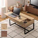 テーブル 天板下 収納スペース 座卓 デスク 机 高さ調整 リモートワーク 在宅ワーク 勤務 リビングテーブル ローテーブル センターテーブル 北欧 おしゃれ 【納期A】【azm-so-851wal】