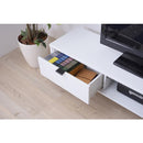 テレビ台 テレビボード ローボード TV台 TVボード 引き出し オープンラック ガラス棚 可動棚 ナチュラル ブラウン 茶色 ホワイト 白 おしゃれ 北欧 カジュアル 【納期A】【azm-so-852】