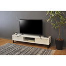 テレビ台 テレビボード 幅150cm モダン 北欧 カントリー ナチュラル シンプル 棚 引き出し ラック ガラス棚 TV台 リビング TVボード 白 ホワイト 木目 ブラウン 【納期A】【azm-so-853】
