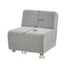 ソファ 1人掛け シンプル 木脚 クッション性 生地 ボリューム 厚み クッション性 おしゃれ シンプル カジュアル 北欧 アメリカン インテリア 家具 【納期A】【azm-ss-118gyb】