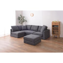 カウチソファ ソファー 3人掛け 3人以上 大型 ワイド 幅広 ダブルカウチ 北欧 オットマン付き クッション付き 脚取り外し ロータイプ 変更 おしゃれ 【納期A】【azm-ss-123】