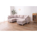 カウチソファ ソファー 3人掛け 3人以上 大型 ワイド 幅広 ダブルカウチ 北欧 オットマン付き クッション付き 脚取り外し ロータイプ 変更 おしゃれ 【納期A】【azm-ss-123】