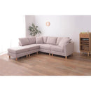 カウチソファ ソファー 3人掛け 3人以上 大型 ワイド 幅広 ダブルカウチ 北欧 オットマン付き クッション付き 脚取り外し ロータイプ 変更 おしゃれ 【納期A】【azm-ss-123】