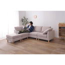 カウチソファ ソファー 3人掛け 3人以上 大型 ワイド 幅広 ダブルカウチ 北欧 オットマン付き クッション付き 脚取り外し ロータイプ 変更 おしゃれ 【納期A】【azm-ss-123】