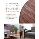 ネストテーブル ラウンドテーブル 円形テーブル 円型テーブル 木製 ウッドテーブル 北欧 サイドテーブル カフェテーブル 【納期A】【azm-tac-224wal】